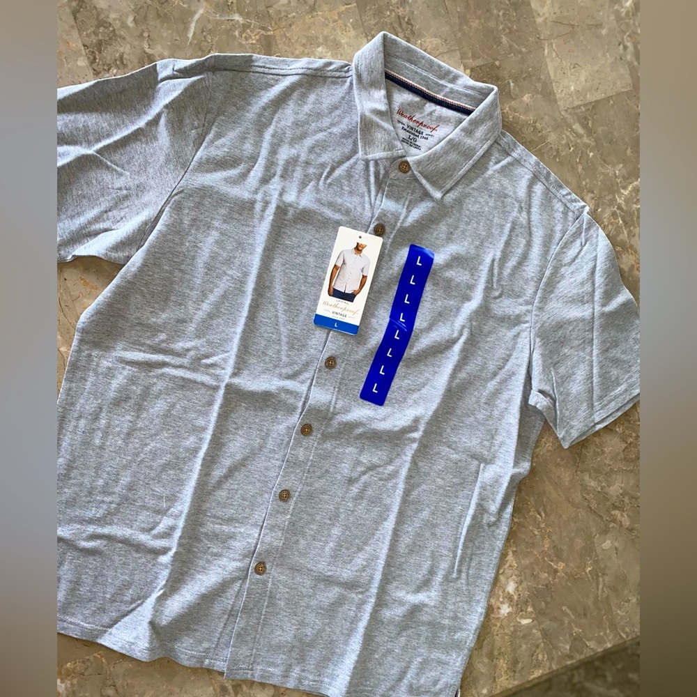 Weatherproof Vintage Men’s Button Down Knit Shirt